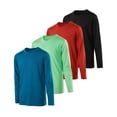 thumbnail image 1 of Paquete de 4: niños, niñas, jóvenes, adolescentes, ropa activa, atlético, ajuste de secado rápido, absorción de humedad, rendimiento, baloncesto, gimnasio, elementos esenciales, deporte, camiseta inte, 1 of 5