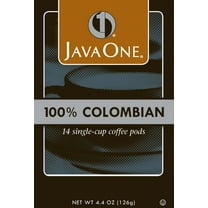 Java One, 100 Percent Colombian 14 Single Cup Coffee Pods, 4.4 Oz, 6 Ct