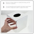 thumbnail image 6 of Square Tissue Box Cover Tissue Paper Box Cover Holder Electroplated Design Roll Paper Towel Dispenser Organizer for Kitchen Bathroom, 6 of 7