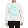 thumbnail image 2 of Wild Bobby, Faith Over Fear, Inspirational/Christian, Unisex Crewneck Graphic Sweatshirt, White, 3X-Large, 2 of 4