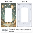 thumbnail image 3 of Yayeee Rocker Switch Wall Plate 3-Gang 6.5"x4.6" Home Decorative Outlet Cover, Dinosaur with Stars, 3 of 6