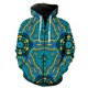thumbnail image 1 of Sudadera con capucha y cremallera estilo nacional retro para hombre, de gran tamaño, divertida, informal, para adolescentes, estilo Harajuku, manga larga, unisex, estilo hip hop., 1 of 6