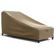 KHOMO GEAR Chaise Lounge Cover Panther Series - Heavy Duty Patio Furniture Cover - Brown
