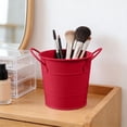 thumbnail image 5 of Mini Iron Storage Bucket Double Handle Desktop Organizer Flower Pot for Daily Use, 5 of 6