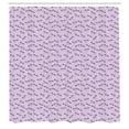 thumbnail image 2 of Ambesonne Dragonfly Shower Curtain, Wildlife Pattern Asian, 69"Wx70"L, Pale Lavender, 2 of 4