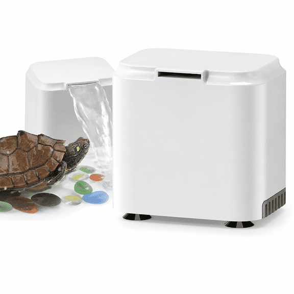 Florvian 2026 New Turtle Filter Flow Water Clean Pump Bio Filtration for Tank Adjustable Filter for Turtle Tank Amphibian Frog Crab Pond for Turtles,Frogs,Crabs,Amphibians,Small Pond