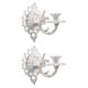 thumbnail image 3 of 2 candelabros de pared, candelabros de pared, candelabros de pared vintage, candelabros de metal para banquetes, patios,, 3 of 9