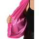 thumbnail image 5 of Chaqueta recortada de mujer plus size Agnes Orinda, abierta al frente, de pelaje sintético esponjoso, abrigo de invierno 1X color rosa intenso, 5 of 6