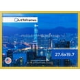 thumbnail image 3 of ArtToFrames 27.6x19.7 Inch - 70x50 CM Yellow Puzzle Frame for 1000 piece Puzzles.1.00 Inch Custom Wood Puzzle Frames, Yellow Stain on Hard Maple - Comes with Economy Acrylic, 3 of 6