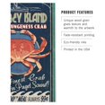 thumbnail image 3 of 6x9 Inch Wood Sign, Ready to Hang Wall Decor, Whidbey Island, Washington, Vintage Sign, Dungeness Crab 6 x 9 Wood Sign, 3 of 7