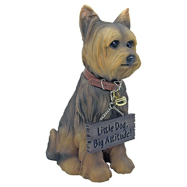 Faithful Yorkie Dog Statue
