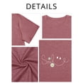 thumbnail image 2 of XCHQRTI Daisy T Shirts Women Plus Size Graphic Tshirts Casual Short Sleeve Oversized Tee, 2 of 7