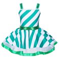 thumbnail image 3 of Disfraces navideños de bastón de caramelo para niñas, disfraces de bailarina, vestido de patinaje artístico con lentejuelas, vestido de leotardo de gimnasia giratorio, 3 of 5