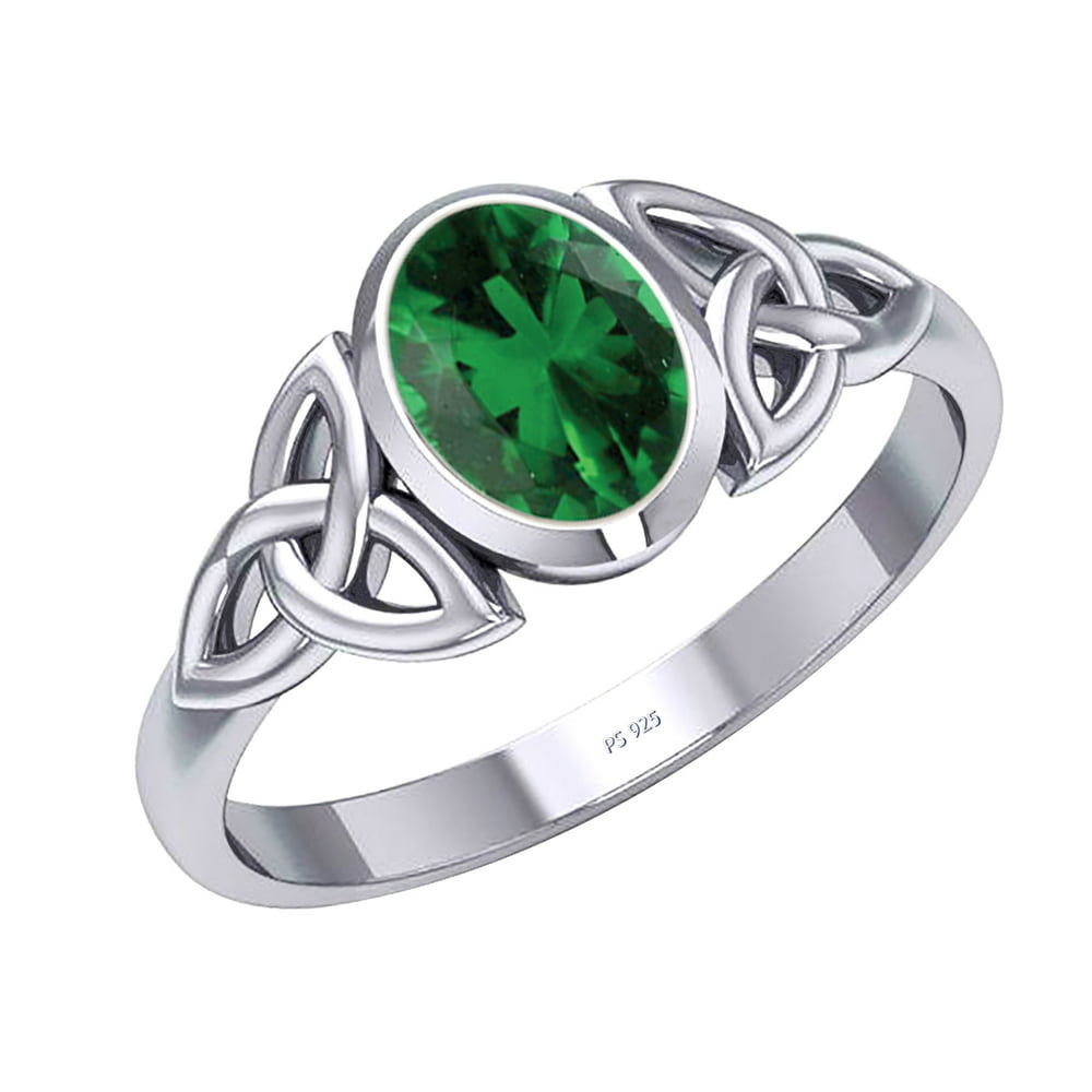 US Jewels and Gems Women's 0.925 Sterling Silver Irish Celtic
