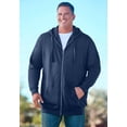 thumbnail image 2 of KingSize Men's Big & Tall Longer-Length Fleece Full Zip Hoodie, 2 of 2