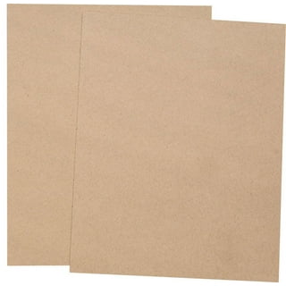Hamilco Brown Colored Kraft Cardstock Paper - 8 1/2 x 11 Heavy Weight 80  lb Cover Card Stock - Scrapbook Craft Stationery Papers for Printer – 50