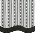 thumbnail image 3 of Westport Window Kitchen Curtains 3-Piece Tier & Valance Set (Black, 58" W x 24" L), 3 of 4