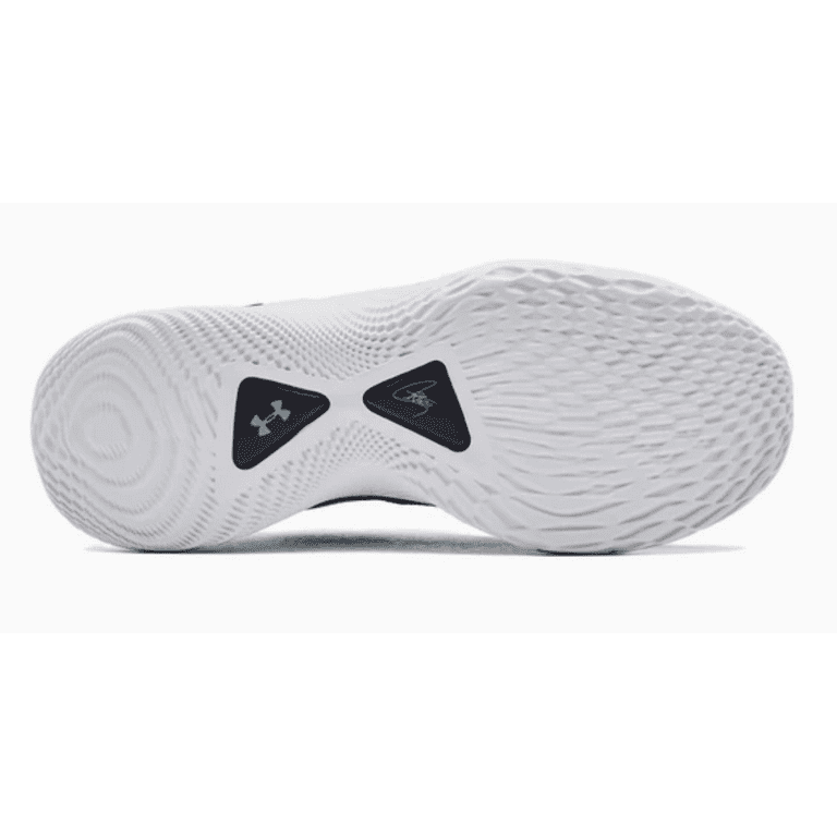 3025631 Under Team Curry 9 Basketball Shoe Unisex White/Navy M5.5