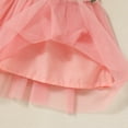 thumbnail image 7 of IWEMEK Baby Girls Dress Cute Pink Sheer Tutu Floral Embroidery Crew Neck Dresses Waffle Knit Bolero Shrug Size 3-6M, 7 of 7