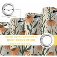 thumbnail image 4 of Fsddascl Orange Flower Blackout Curtains for Bedroom/Living Room, Thermal Insulated Kitchen Curtains, Fall Daisies Traditional Fruit Plant Grommet Darkening Window Treatment Drapes 42"x63"x2, 4 of 6