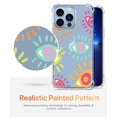thumbnail image 2 of Abstract Eyes Painting Clear Case for iPhone 13 Pro,Aesthetic Art Design Case for Men Women,Unique Soft Transparent TPU Bumper Case Cover, 2 of 5