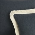 thumbnail image 5 of SoHome Linen Fringed Throw Pillow Covers 18x18, Decorative Couch Pillow Covers, Pack of Two, 18x18, Denim, 5 of 7