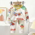 thumbnail image 2 of TOWED22 Toddler Boys Girls Pajamas Truck Cotton Kids Graphic 2 Piece Truck Pjs Fall Winter Sleepwear Clothes Sets 3 6 9 12 18 24 Months 2 3 4 5 6 7 8 9 Years(Green,6-12 M), 2 of 4
