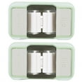thumbnail image 1 of Paquete de 2 ganchos resistentes para almacenamiento en el baño, colgador de trapeador montado en la pared de color verde, 1 of 8