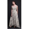 thumbnail image 3 of Bimba Oiseau Femmes Été Imprimé V Cou Long MaxiDressHoliday Resort Wear-Medium, 3 of 5