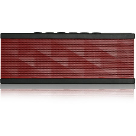 Music Speakers Bluetooth SoundBot SB571 Bluetooth Wireless Portable Speaker for 12-Hour Music Streaming & Hands-Free Calling, Black on Red ()