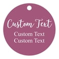 thumbnail image 1 of 100 PCS Personnalisé Fait n'Importe Quel Texte Accrocher Tags Forme Ronde Personnalisé Mariage Faveur Cadeau Tags, 1 of 1