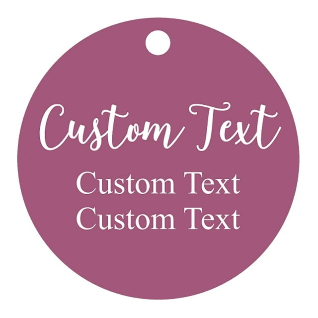 100 PCS Personnalisé Fait n'Importe Quel Texte Accrocher Tags Forme Ronde Personnalisé Mariage Faveur Cadeau Tags