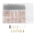 thumbnail image 1 of Kit de 1050 terminales de crimpado aislados, conectores macho-hembra de desconexión rápida, tubos termorretráctiles para altavoces de audio de coche y cableado eléctrico., 1 of 6