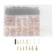 thumbnail image 1 of Kit de 1050 terminales de crimpado aislados, conectores macho-hembra de desconexión rápida, tubos termorretráctiles para altavoces de audio de coche y cableado eléctrico., 1 of 6