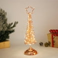 thumbnail image 6 of Clearance Skinny Christmas Tree - Mini Small Little Tabletop Prelit Christmas Tree 11.8 Inch Decorated with Ornaments 35 Multi-Colored Lights Artificial Green Tree, 6 of 7