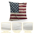 thumbnail image 4 of SHANXI Throw Pillow Cover, America Flag for Sofa Couch 22x22in, 4 of 5