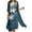 Dark Gray Womens Summer Dress, variant on USSUMA Beach Dresses for Women Casual Summer Two-Piece Set Chiffon Cardigan Long Maxi Sun Dress Floral Print Sleeveless Plus Sundresses Round Neck Vacation Dress Wedding Guest