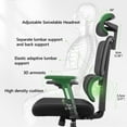 thumbnail image 3 of Ergonomic Office Chair Desk Chair High Back Computer Chair with Armrest and Lumbar Support, 300lb, Black, 3 of 7