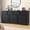 Black, variant on Frmobepts 10 Drawer Dresser for Bedroom, Dresser TV Stand, Chest of Drawers for Storage and Organization, Gray