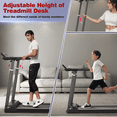 thumbnail image 3 of [TREADMILL CLEARANCE] FYC Treadmill with Desk Workstation, Folding Treadmill with 350 LBS Weight Capacity, Treadmills for Home, Bluetooth Speaker, Portable 3.0HP, 3 of 7
