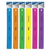Bazic 315 12'' (30cm) Shatterproof Flexible Ruler Pack of 24