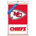 thumbnail image 3 of NFL Kansas City Chiefs - Logo 21 Wall Poster with Wooden Magnetic Frame, 22.375" x 34", 3 of 5