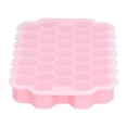 thumbnail image 3 of Bandeja de hielo suministros de verano Bandeja de hielo con forma celular de 37 rejillas con tapa de silicona Molde de cubitos de hielo de grado alimenticio para bar HomePink Amonsee Otros, 3 of 8
