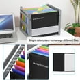 thumbnail image 5 of Merrynine 15Pcs Letter Size Hanging File Folders with 1/5-Cut Tabs and Insert, Black, 5 of 6