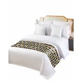 thumbnail image 2 of Xipuska Pumpkin Bed Runners for Cal King Size Bed, Decorative Bed Throws for Foot of Bed, Sunflower Buffalo Plaid Black White Check Bed Runner Sofa Throw Bedding Scarf Protector Slipcover for Bedroom, 2 of 6