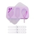 thumbnail image 1 of Silicone Popsicle Mold  Cartoon Ice Lolly Mould With 6 Sticks Stackable And Reusable Cartoons Cute Cream Moulds, 1 of 7