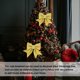 thumbnail image 3 of Feliz Navidad Bowknot Adornos Guirnalda Lentejuelas Arte Decoración Presente Festival Fiesta Decoración Suministros Puerta interior Dorado 2 uds Inevent HA009000-01B, 3 of 6