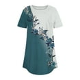 thumbnail image 4 of Womens Tops Short Sleeve Womens Tops 2025 Spring Neck Casual Print Tunic T Shirts Womens Tops Shirts for Women, 4 of 4