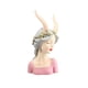 thumbnail image 1 of Resina nórdica bestia oreja niña escultura Alices estatuilla dibujos animados rosa oso de fresa Electrónica, 1 of 5