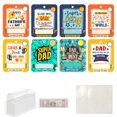 thumbnail image 1 of Father's Day Humor Set 8 Father's Day Wallet Cards Decorative Fun Father's Day Wallet 5.12x3.94x0.79 Inches Cute Desktop Chic Celebration Event, 1 of 8